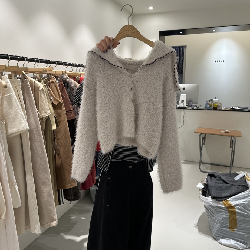 BEENS東大門㊣直郵女裝新款休閑人氣真品職業時尚針織衫開衫BEENS針織衫圖色2