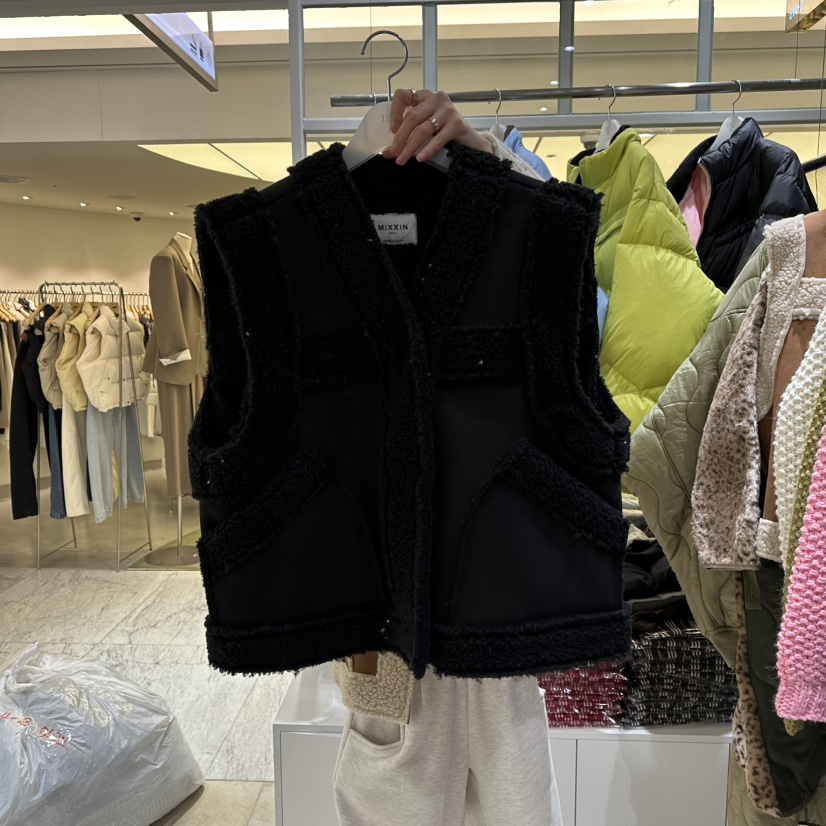 MIXXIN東大門㊣直郵女裝新款職業推薦休閑25秋冬人氣真品馬甲MIXXIN馬甲圖色2