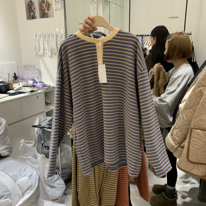 YUNBAL東大門㊣實拍女士新品推薦真品熱賣人氣時尚25秋冬長袖T恤YUNBAL長袖T恤圖色3