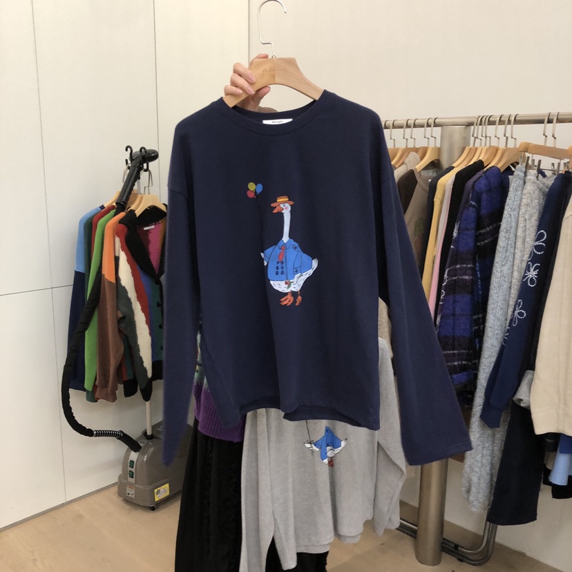 DOHWAJI東大門㊣直郵女士新品熱賣25秋冬真品人氣時尚長袖T恤DOHWAJI長袖T恤