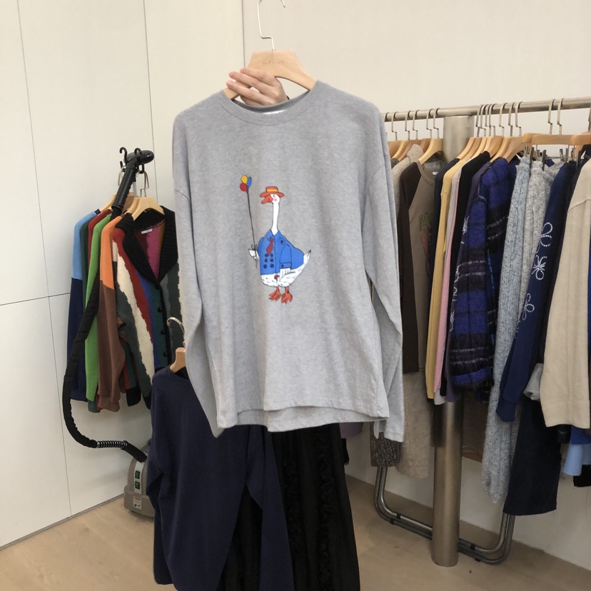 DOHWAJI東大門㊣直郵女士新品熱賣25秋冬真品人氣時尚長袖T恤DOHWAJI長袖T恤圖色2