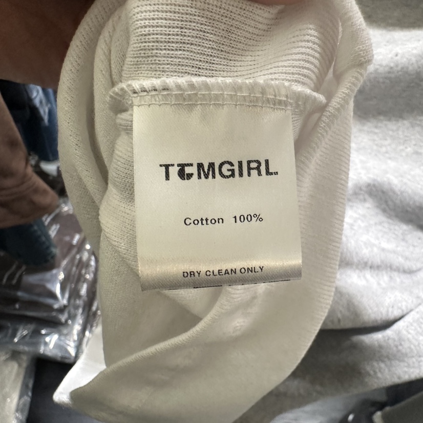 TOMGIRL東大門㊣代購女裝新品人氣職業熱賣休閑長袖T恤露肩TOMGIRL長袖T恤