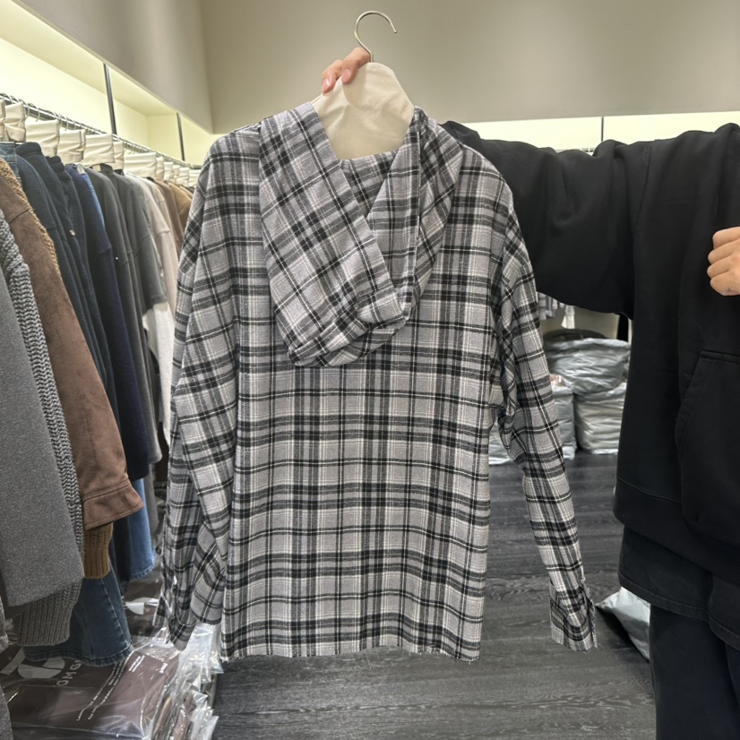 TOMGIRL東大門㊣直郵女裝新款熱賣推薦襯衫蕾絲衫連帽衫格子TOMGIRL襯衫/蕾絲衫