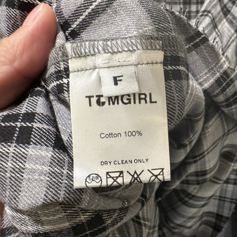 TOMGIRL東大門㊣直郵女裝新款熱賣推薦襯衫蕾絲衫連帽衫格子TOMGIRL襯衫/蕾絲衫
