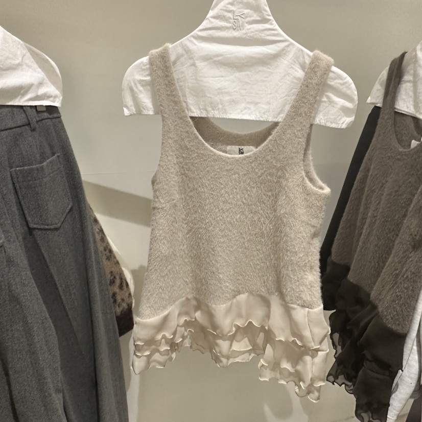 LOVE YOU SO MUCH/MORE THAN YESTERDAY東大門㊣實拍女士新款休閑吊帶背心LYSM/MORE THAN YESTERDAY吊帶/背心