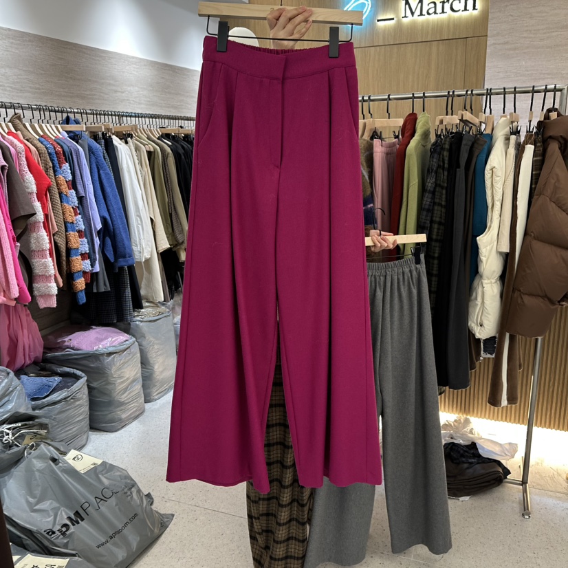 BISHOP東大門㊣實拍女裝新品熱賣職業真品推薦時尚休閑褲羊毛BISHOP休閑褲圖色2