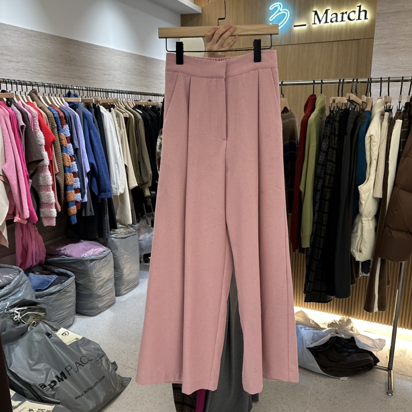 BISHOP東大門㊣實拍女裝新品熱賣職業真品推薦時尚休閑褲羊毛BISHOP休閑褲圖色3