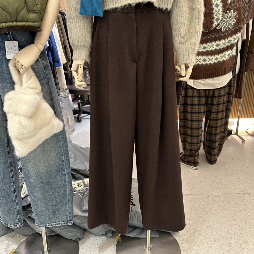 BISHOP東大門㊣實拍女裝新品熱賣職業真品推薦時尚休閑褲羊毛BISHOP休閑褲圖色4