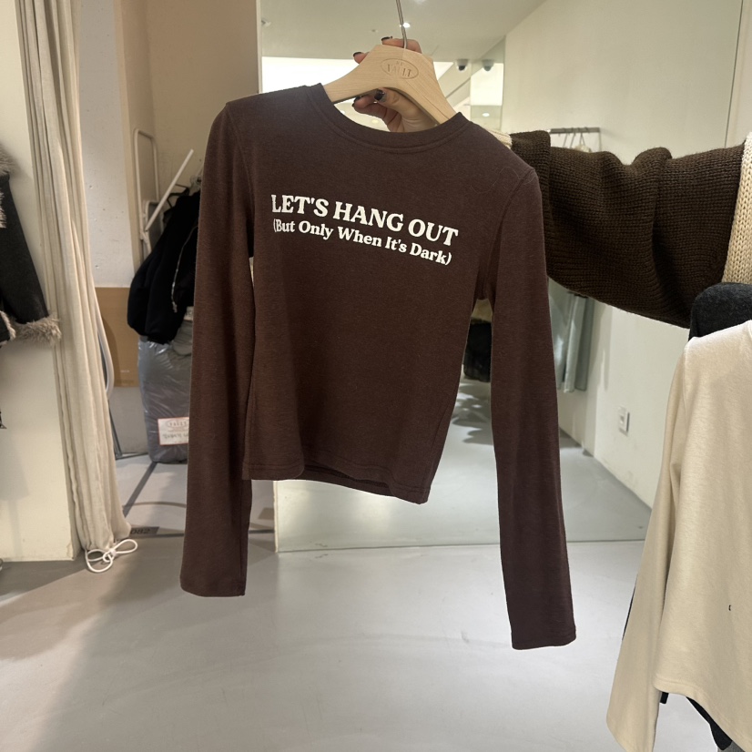 VAULT韓國直郵㊣女士新品職業時尚推薦真品人氣休閑長袖T恤VAULT長袖T恤圖色3