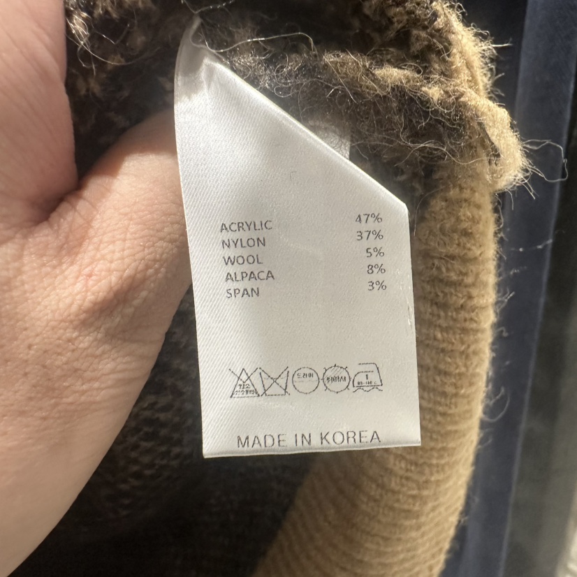 THE SECOND GROW韓國直郵㊣女裝新品推薦真品毛衣豹紋開衫THE SECOND GROW毛衣