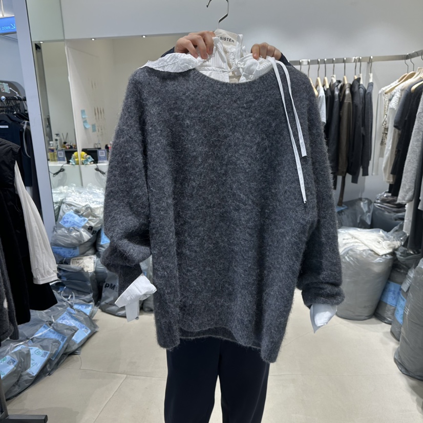 RICH SISTER韓國代購㊣女士新款推薦休閑真品毛衣不含內搭RICH SISTER毛衣