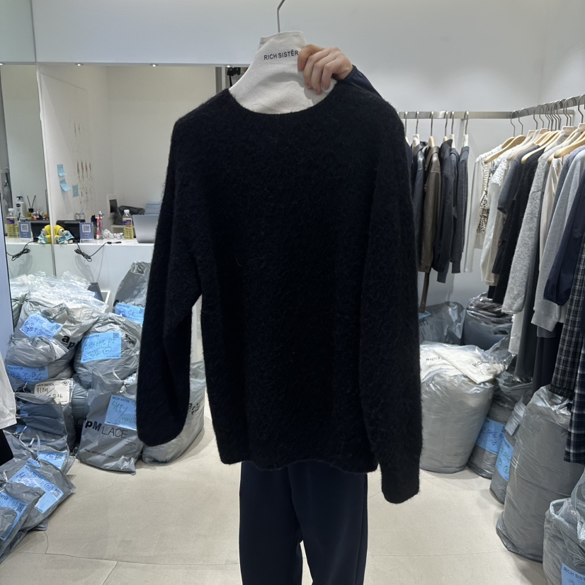 RICH SISTER韓國代購㊣女士新款推薦休閑真品毛衣不含內搭RICH SISTER毛衣圖色2