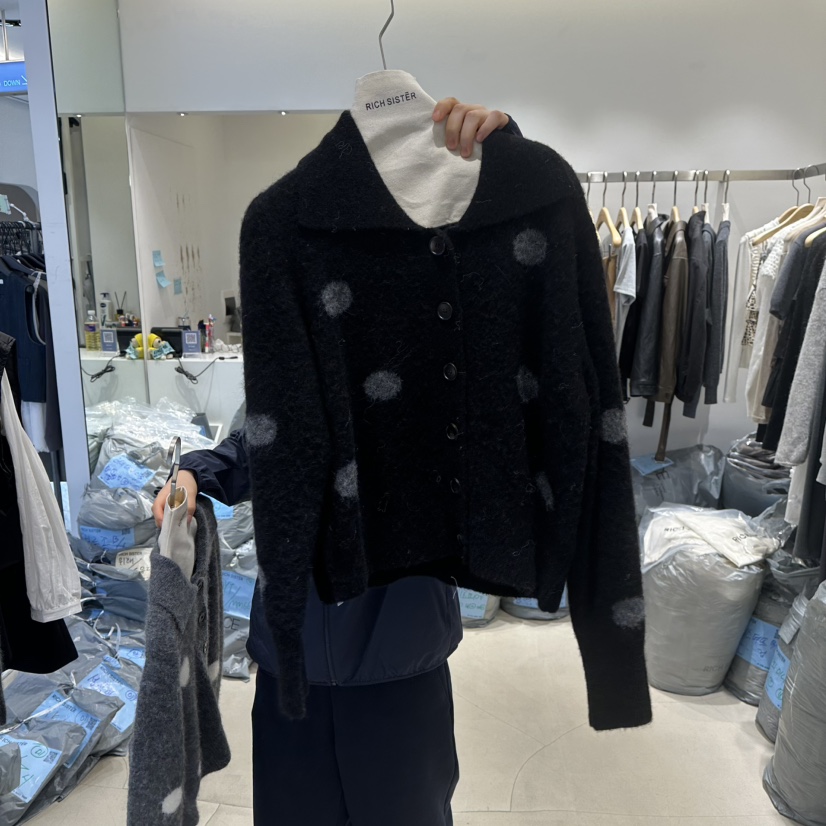 RICH SISTER東大門㊣直郵女士新品職業時尚熱賣推薦針織衫RICH SISTER針織衫圖色2