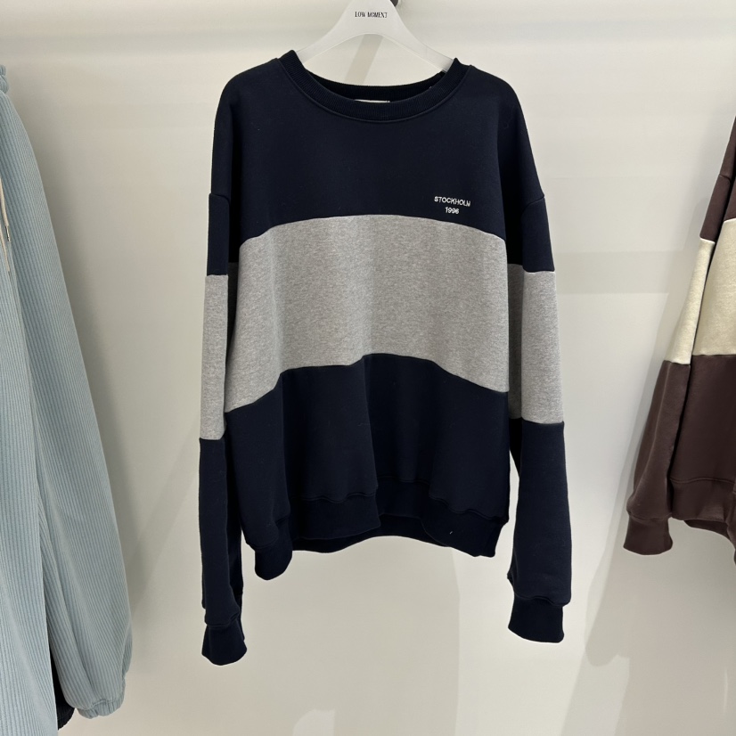 LOW MOMENT東大門㊣直郵女士新款25秋冬真品休閑人氣衛衣加絨LOW MOMENT衛衣圖色2