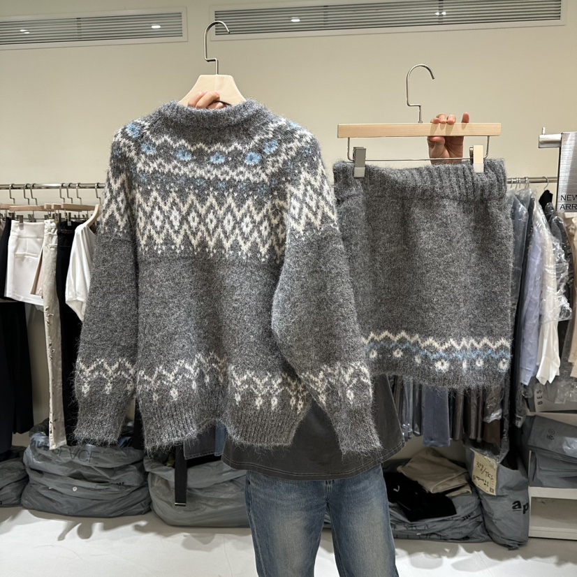 BES韓國代購㊣女士新品休閑真品熱賣人氣套裝兩件套套裝開衫BES SEOUL套裝