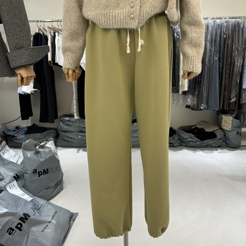 BES韓國直郵㊣女士新品熱賣25秋冬時尚推薦人氣休閑褲加絨抓絨BES SEOUL休閑褲