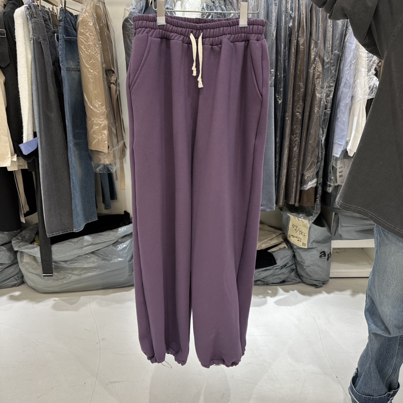 BES韓國直郵㊣女士新品熱賣25秋冬時尚推薦人氣休閑褲加絨抓絨BES SEOUL休閑褲圖色2