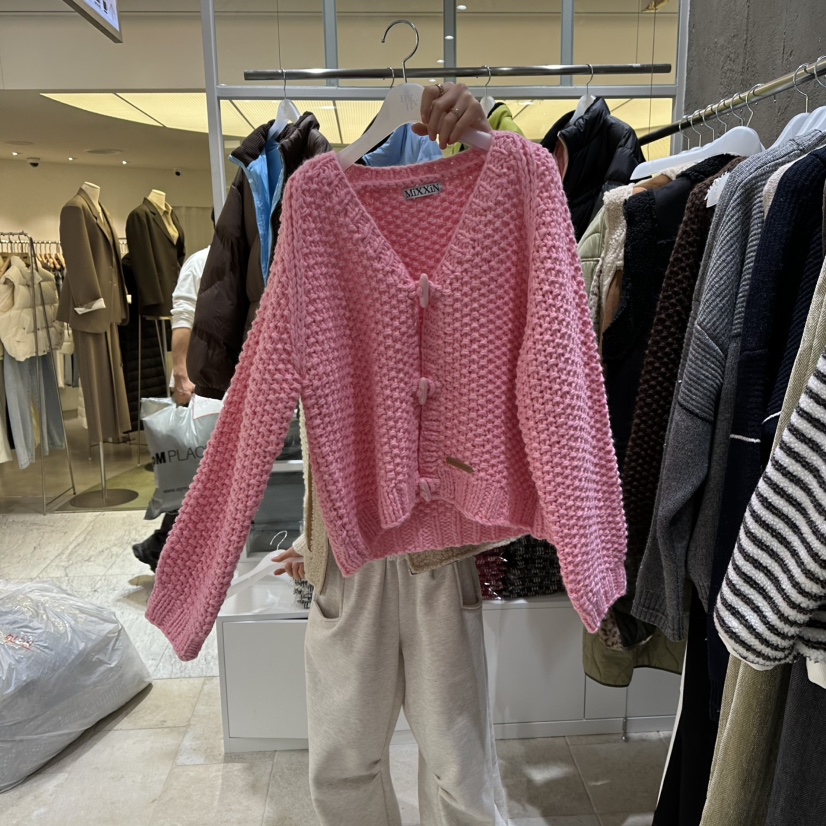 MIXXIN韓國直郵㊣女士新款熱賣人氣推薦25秋冬職業針織衫手工MIXXIN針織衫圖色2