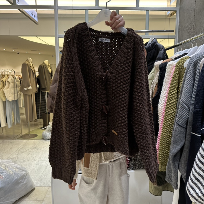 MIXXIN韓國直郵㊣女士新款熱賣人氣推薦25秋冬職業針織衫手工MIXXIN針織衫圖色4