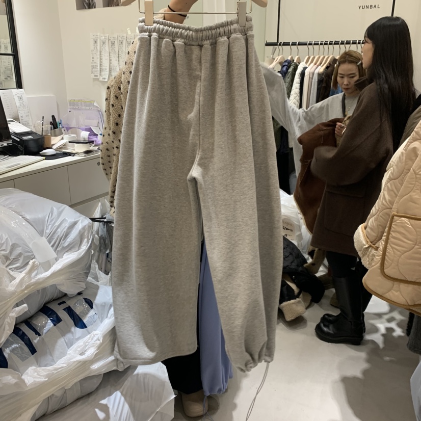 YUNBAL東大門㊣實拍女裝新品25秋冬推薦休閑人氣休閑褲加絨YUNBAL休閑褲
