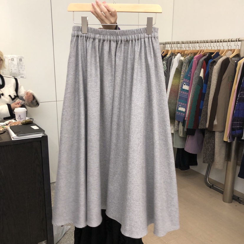 DOHWAJI東大門㊣代購女裝新款推薦25秋冬真品半身裙中短裙褶皺DOHWAJI半身裙/中短裙