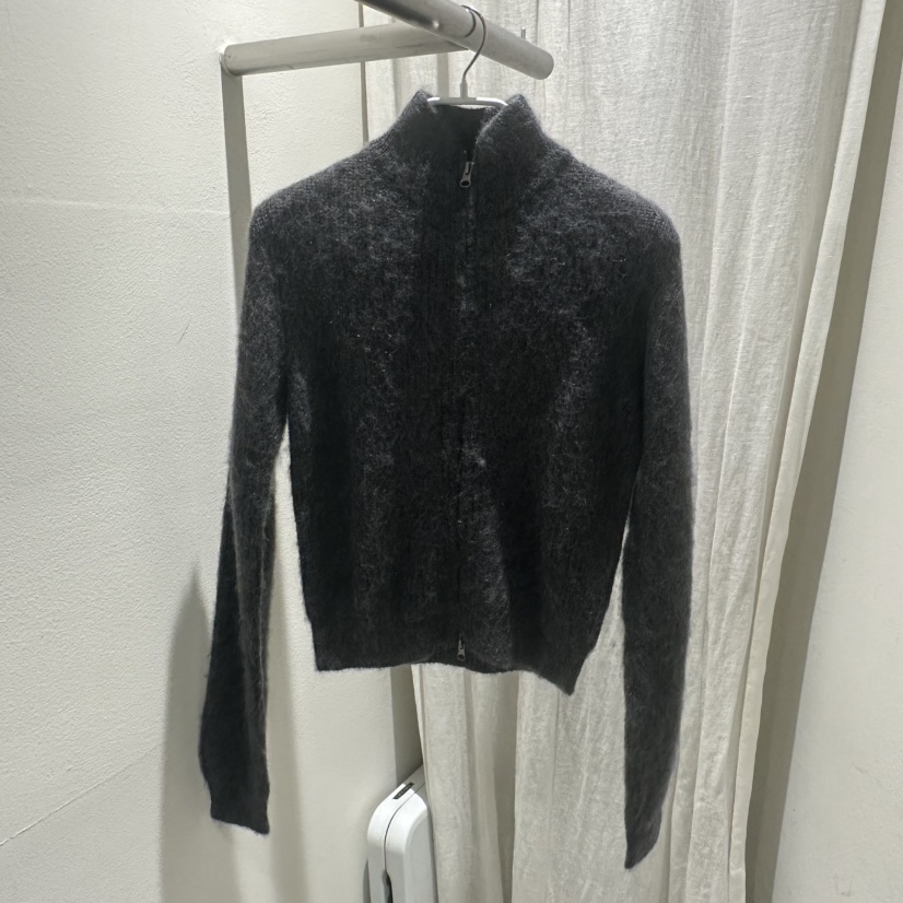 MARAN-P東大門㊣直郵女士新款熱賣真品針織衫馬海毛拉鏈開衫MARAN針織衫圖色2