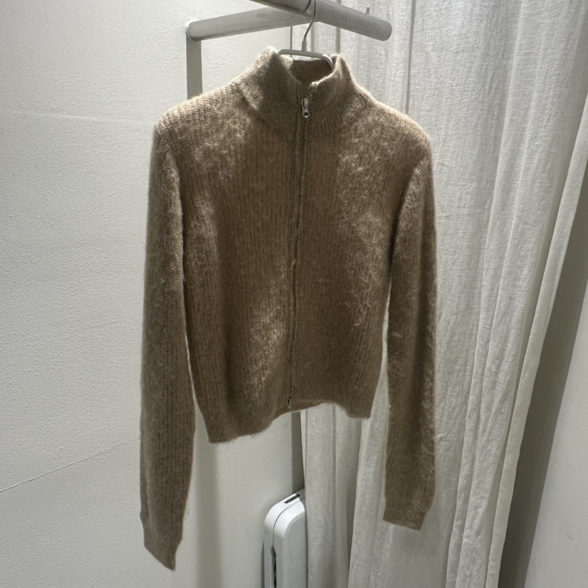 MARAN-P東大門㊣直郵女士新款熱賣真品針織衫馬海毛拉鏈開衫MARAN針織衫圖色3