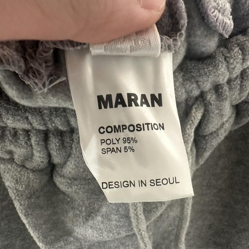 MARAN-P東大門㊣代購女裝新款人氣休閑25秋冬休閑褲毛圈絨MARAN休閑褲