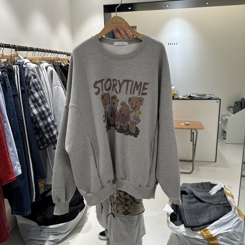 BEENS東大門㊣實拍女裝新品職業人氣推薦真品休閑時尚衛衣加絨BEENS衛衣圖色2