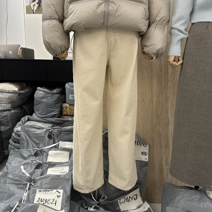 WRITTEN BY東大門㊣代購女裝新款真品職業熱賣休閑褲燈芯絨WRITTEN BY休閑褲圖色2