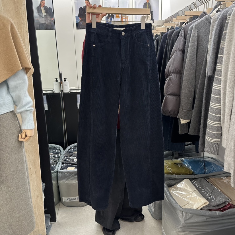 WRITTEN BY東大門㊣代購女裝新款真品職業熱賣休閑褲燈芯絨WRITTEN BY休閑褲圖色3