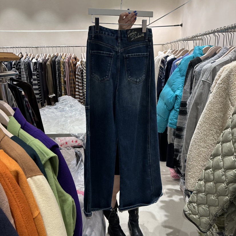 CREME BRULEE韓國直郵㊣女裝新款職業人氣熱賣牛仔褲不含腰帶CREME BRULEE/DH牛仔褲