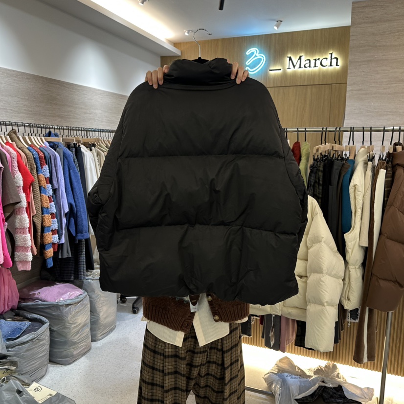 BISHOP韓國代購㊣女裝新品25秋冬休閑人氣短款羽絨服填充鴨絨BISHOP短款羽絨服