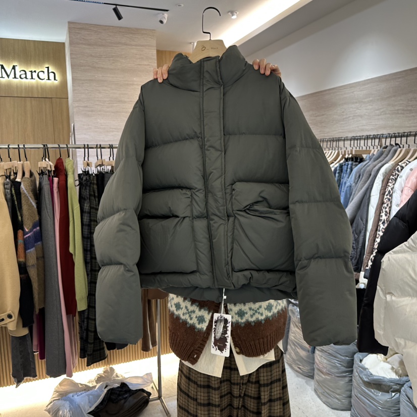 BISHOP韓國代購㊣女裝新品25秋冬休閑人氣短款羽絨服填充鴨絨BISHOP短款羽絨服圖色3