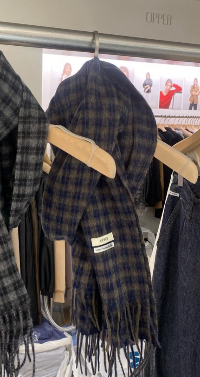 OP PER東大門㊣實拍女士新款人氣推薦25秋冬時尚熱賣圍巾披肩OPPER-simplebeige圍巾/披肩圖色2