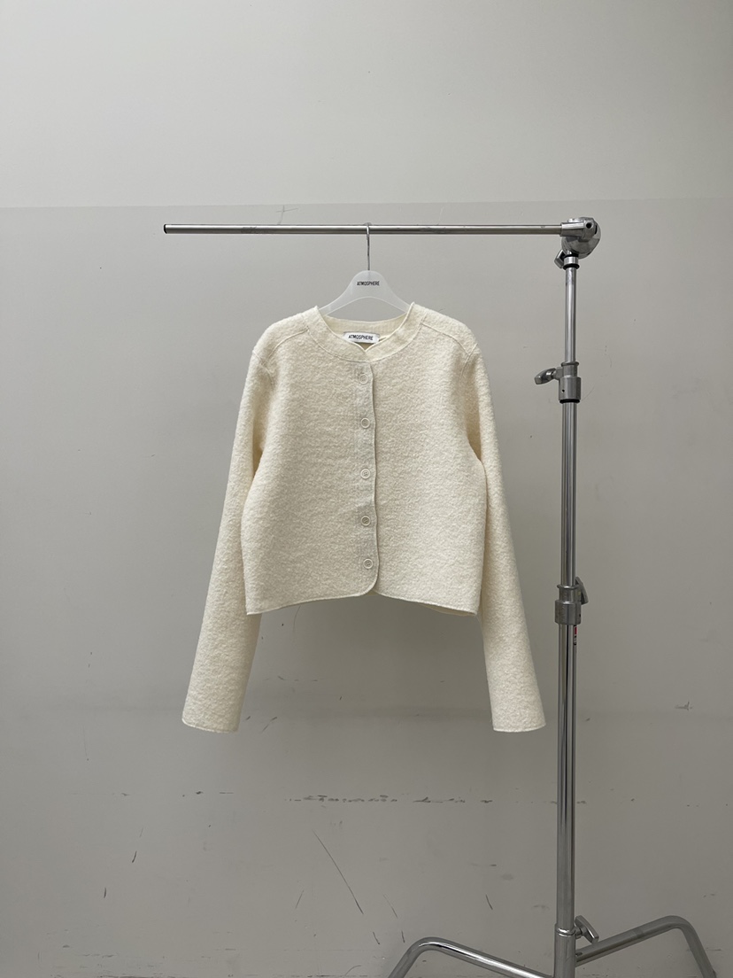 ATMOSPHERE韓國代購㊣女裝新款推薦時尚休閑熱賣真品夾克羊駝ATMOSPHERE/BLING夾克