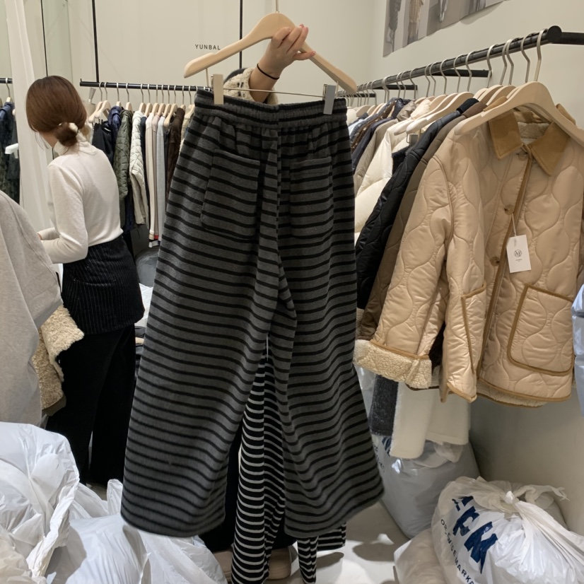 YUNBAL東大門㊣直郵女士新款25秋冬時尚推薦熱賣休閑褲加絨YUNBAL休閑褲
