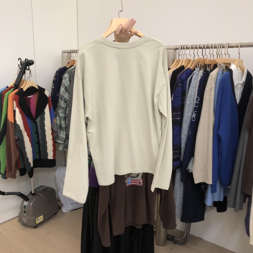 DOHWAJI韓國代購㊣女裝新品25秋冬推薦人氣職業休閑長袖T恤DOHWAJI長袖T恤