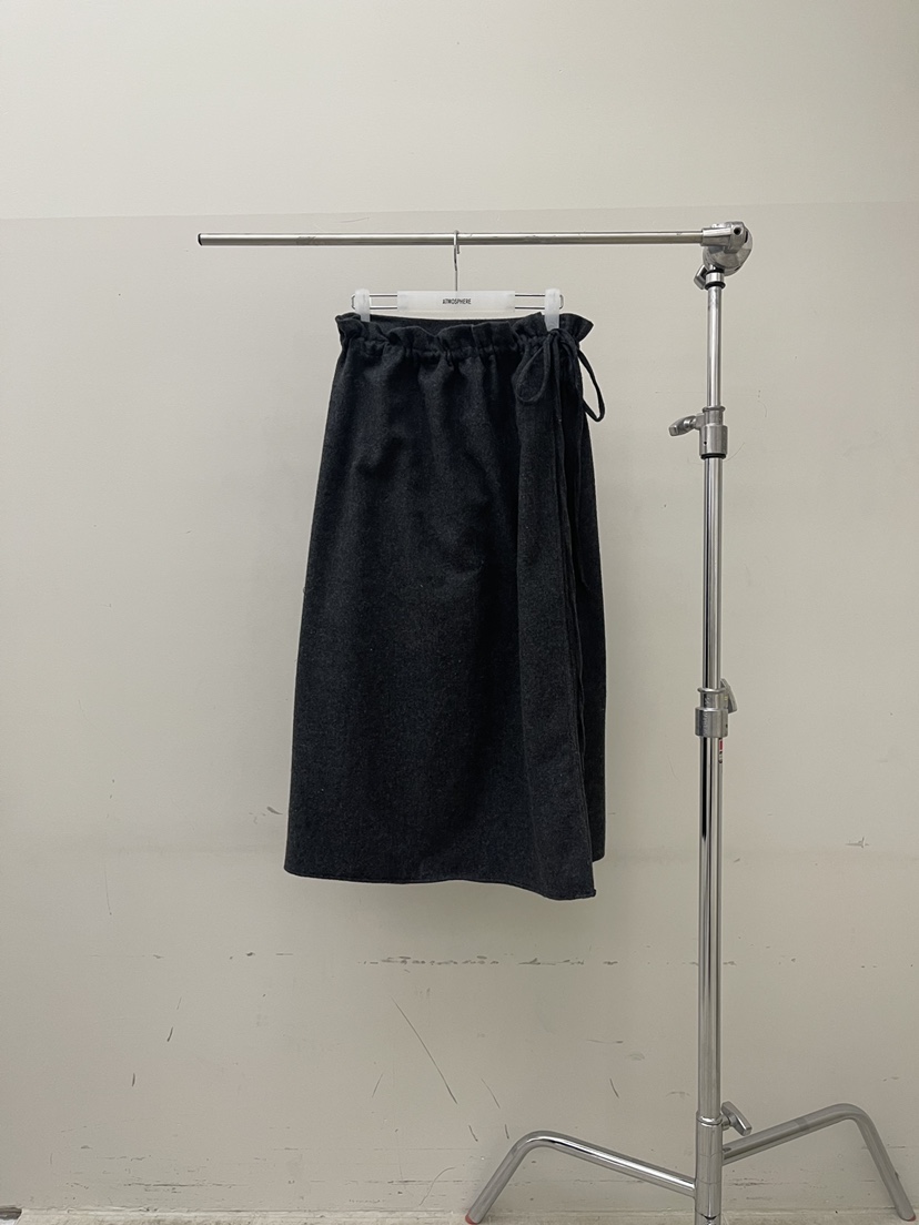 ATMOSPHERE東大門㊣代購女士新品休閑真品職業長裙安哥拉羊毛ATMOSPHERE/BLING長裙圖色2墨