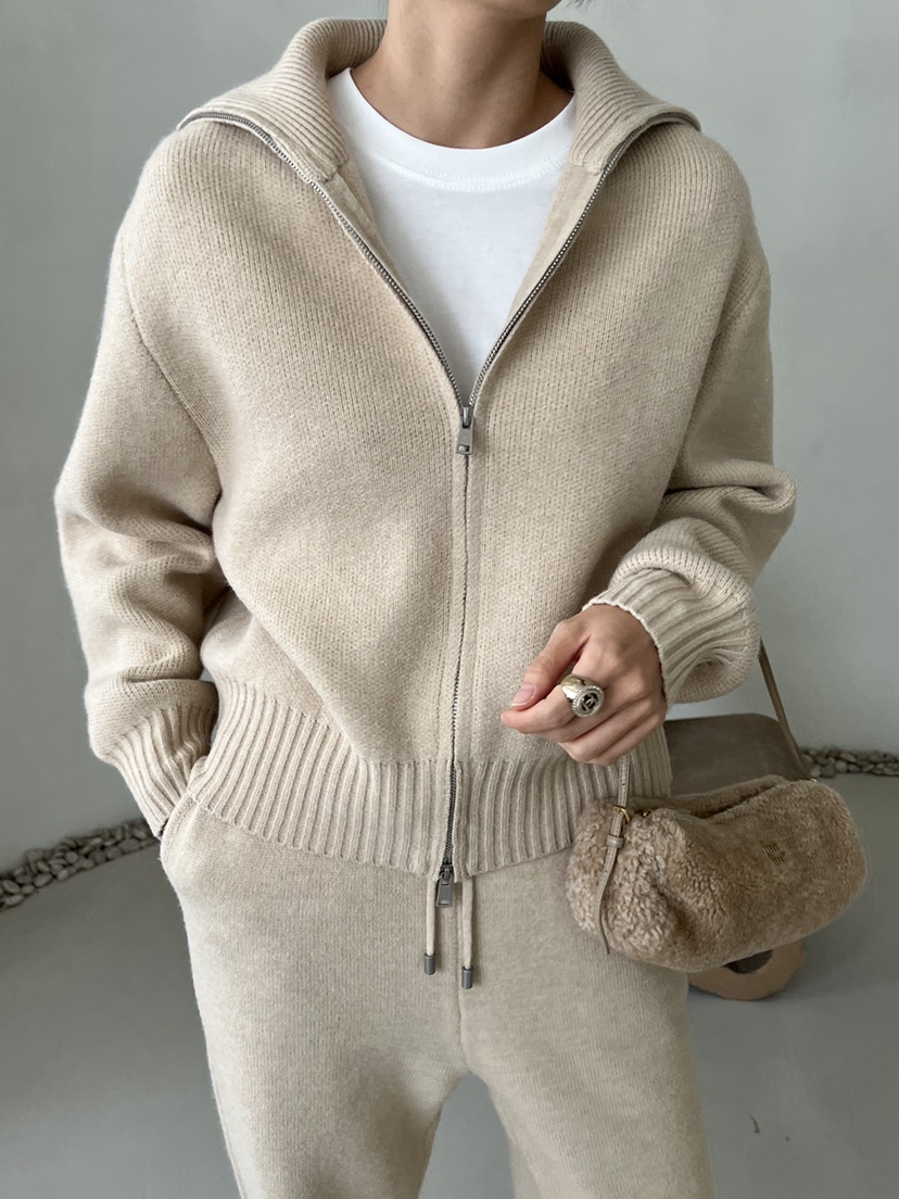 DEMAR東大門㊣實拍女裝新品推薦真品人氣25秋冬針織衫拉鏈保暖DEMAR針織衫