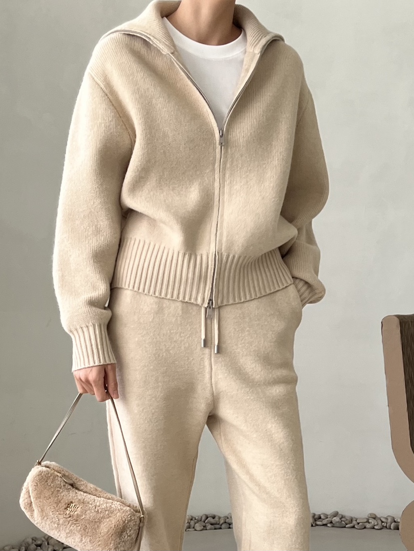 DEMAR東大門㊣實拍女裝新品推薦真品人氣25秋冬針織衫拉鏈保暖DEMAR針織衫