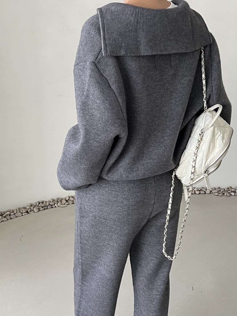 DEMAR東大門㊣實拍女裝新品推薦真品人氣25秋冬針織衫拉鏈保暖DEMAR針織衫