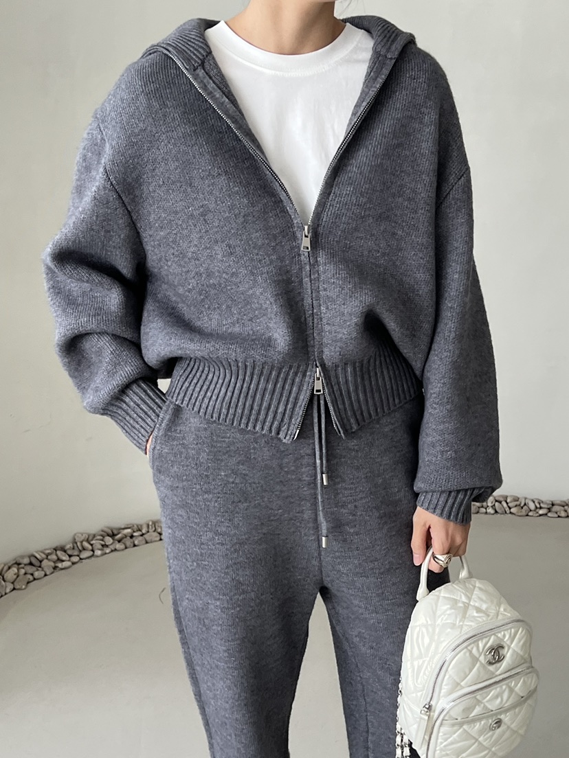 DEMAR東大門㊣實拍女裝新品推薦真品人氣25秋冬針織衫拉鏈保暖DEMAR針織衫圖色2