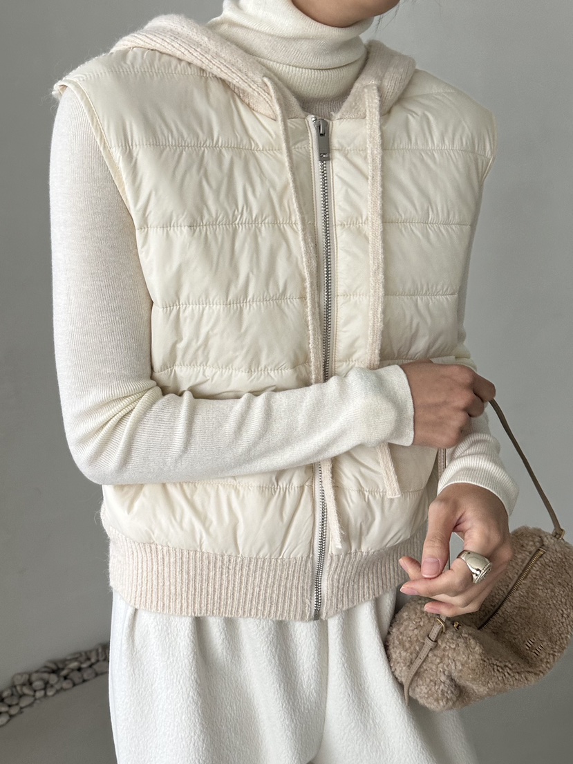 DEMAR韓國直郵㊣女裝新款人氣熱賣推薦真品25秋冬職業馬甲連帽DEMAR馬甲