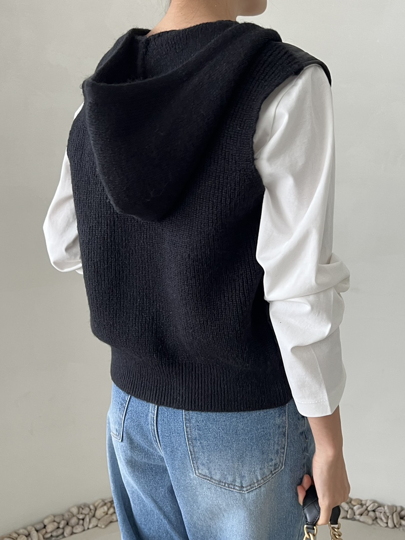 DEMAR韓國直郵㊣女裝新款人氣熱賣推薦真品25秋冬職業馬甲連帽DEMAR馬甲