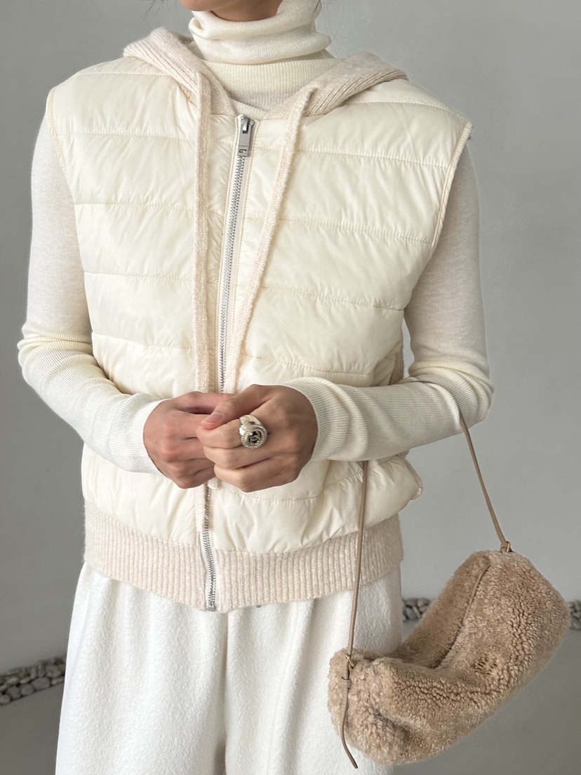 DEMAR韓國直郵㊣女裝新款人氣熱賣推薦真品25秋冬職業馬甲連帽DEMAR馬甲