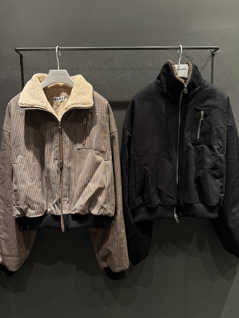 GATELESS東大門㊣代購女士新款推薦人氣熱賣休閑夾克人字紋GATELESS夾克