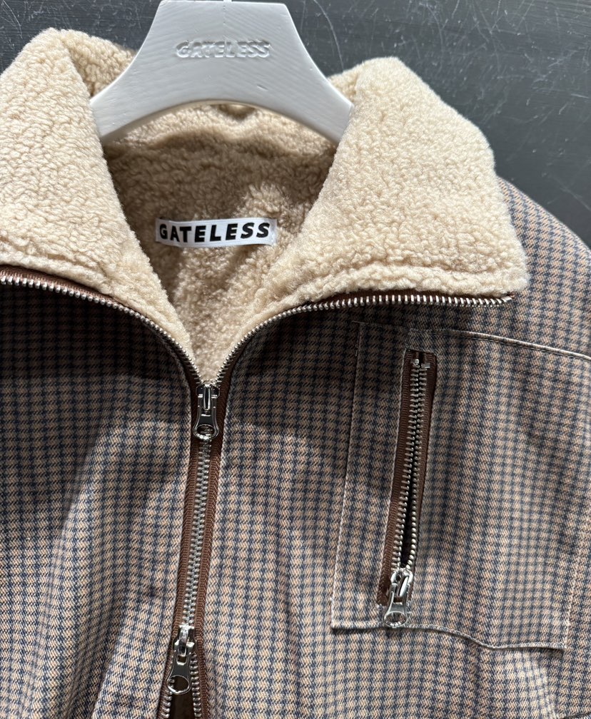 GATELESS東大門㊣代購女士新款推薦人氣熱賣休閑夾克人字紋GATELESS夾克