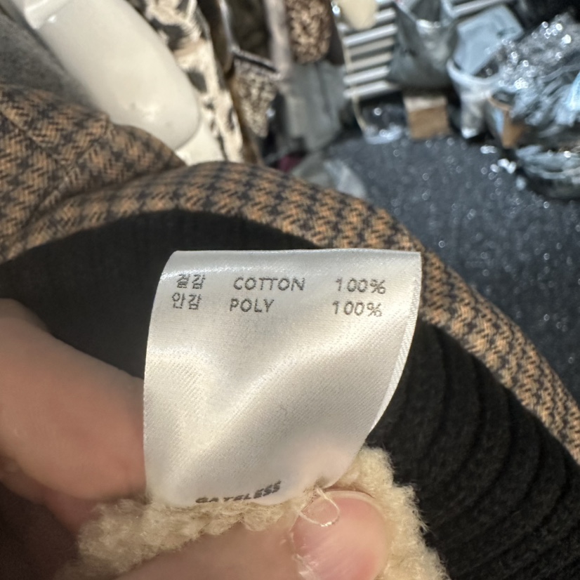 GATELESS東大門㊣代購女士新款推薦人氣熱賣休閑夾克人字紋GATELESS夾克