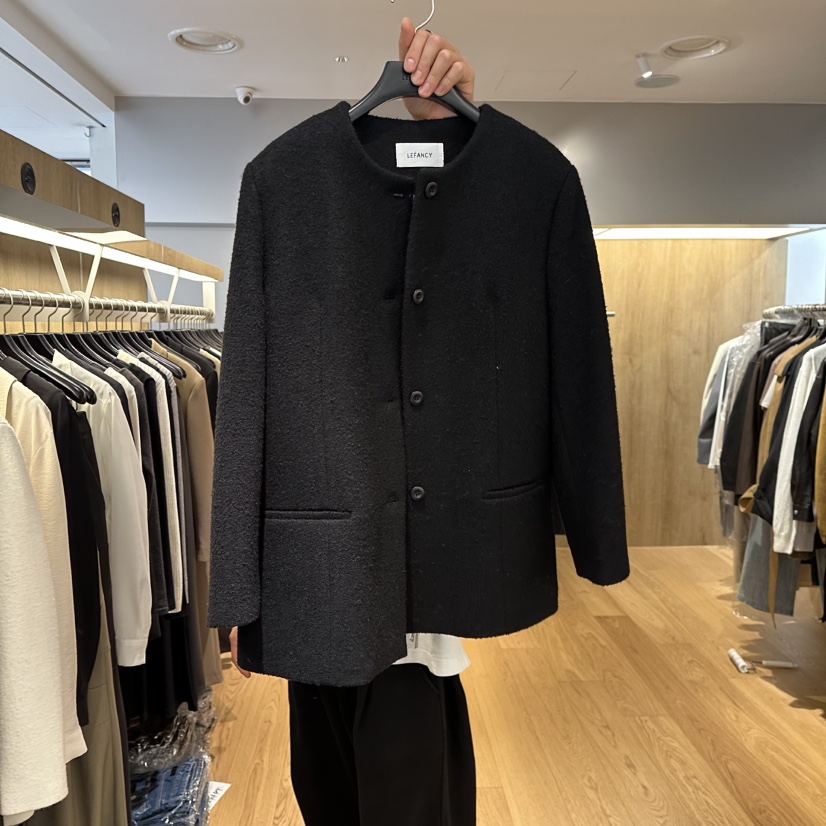 LEFANCY韓國直郵㊣女裝新品職業推薦25秋冬真品休閑熱賣夾克LEFANCY夾克圖色2